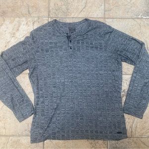 Guess Long Sleeve Henley Knit Men’s Size Large
